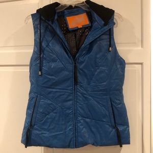 Hooded puffer vest